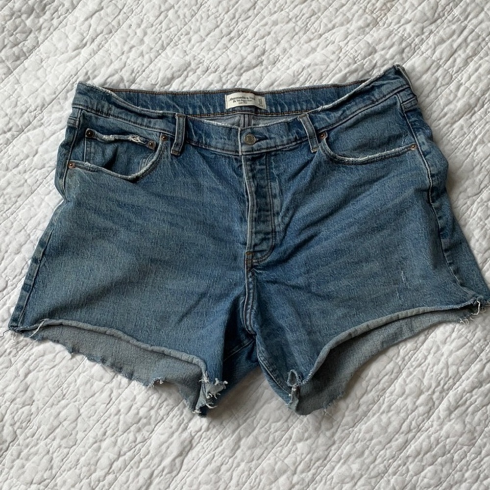 Abercrombie & Fitch Blue Jean Shorts Classic Cut-Off Style